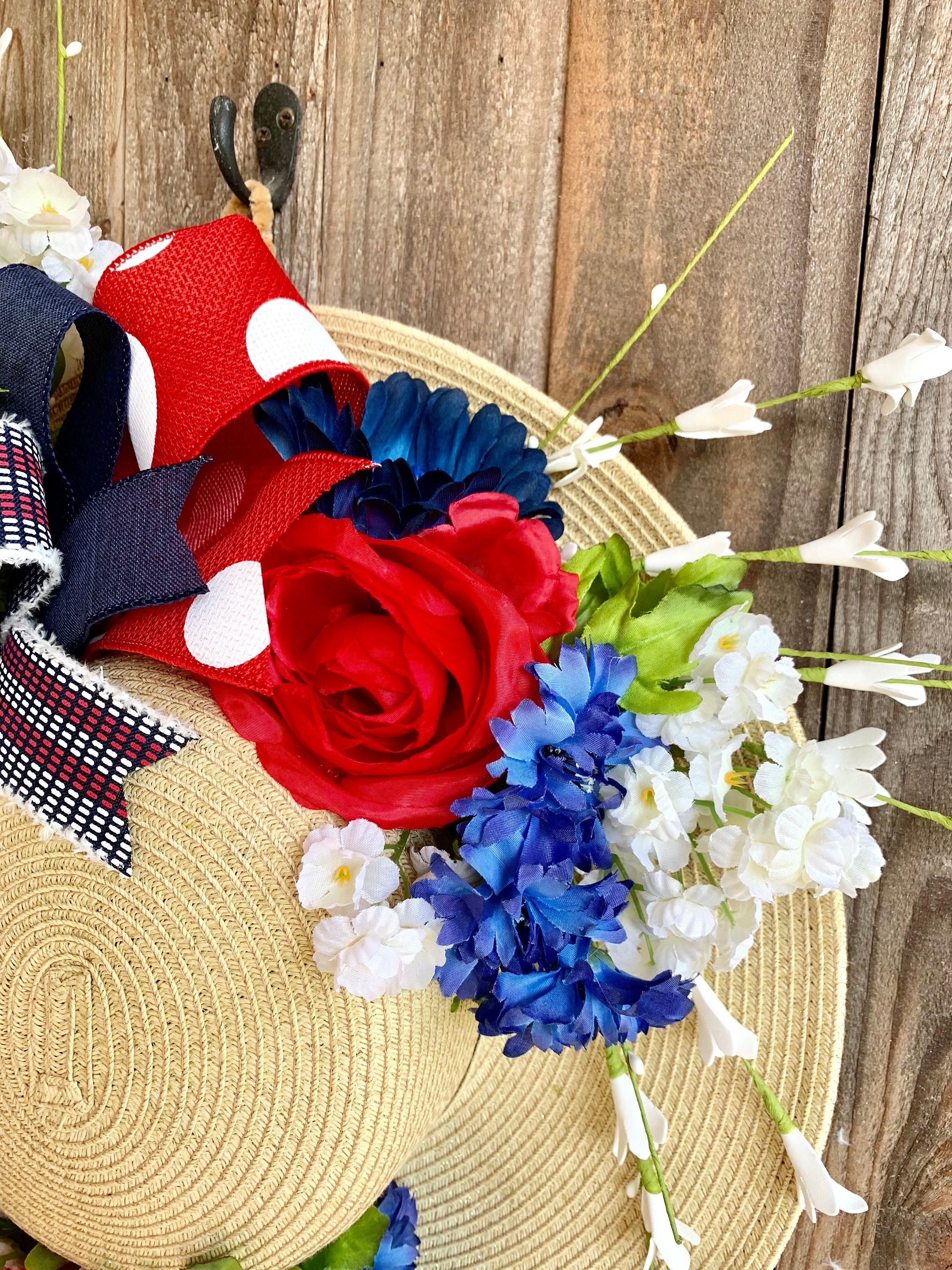 Fancy decorated red straw hat Vintage Betmar New York Red Fedora Straw Hat. Purple Silk  main image 2