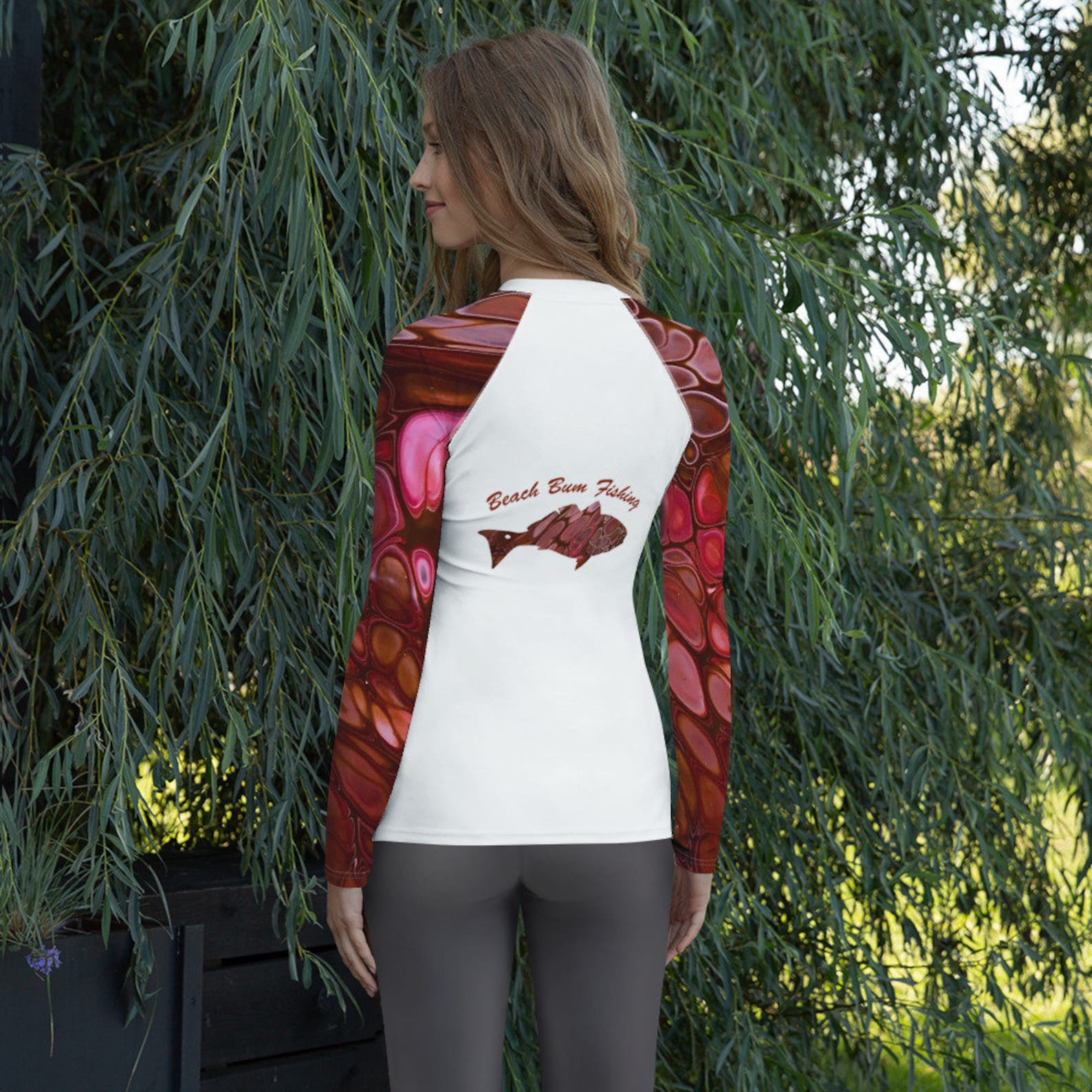 Performance Fishing Shirt Women's red Fish Etsy