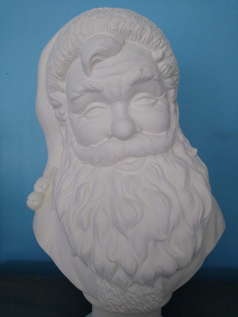 Ceramic Santa Claus / Lg Santa Statue / Ready To Paint / 17 Etsy