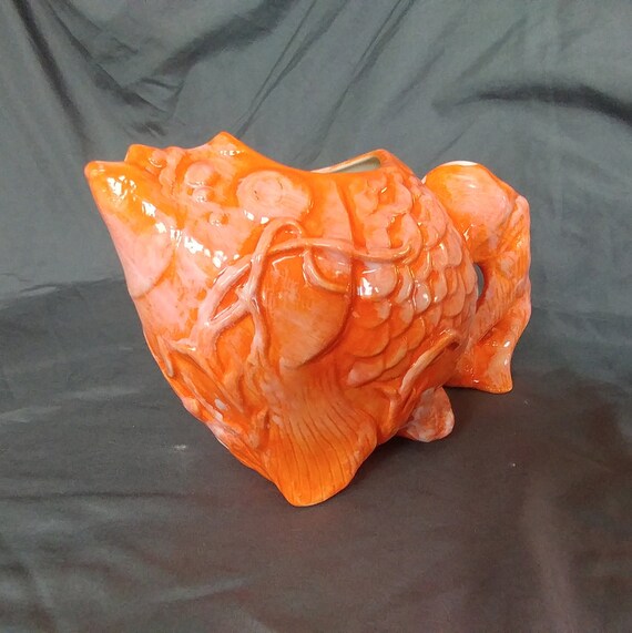 Koi Fish Vase Goldfish Vase Ceramic Fish Vase Ceramic Etsy