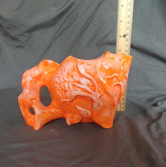 Koi Fish Vase Goldfish Vase Ceramic Fish Vase Ceramic Etsy