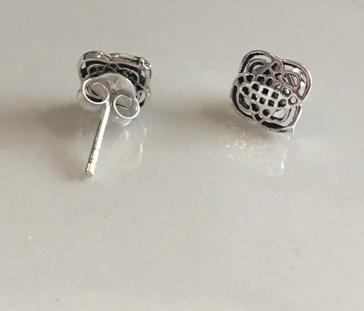 Sterling Silver Celtic Stud Earrings Bridesmaid Gifts | Etsy