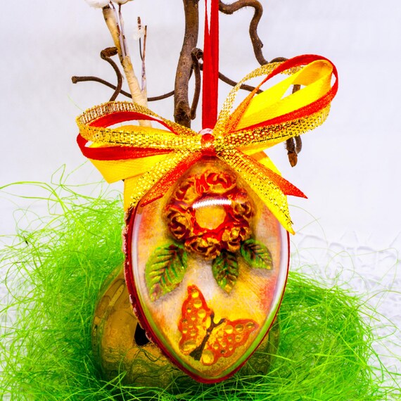Easter Eggs Decoration Handmadehand Painted Egg Decorative Etsy