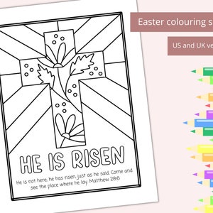 Easter Coloring Page | Biblical Easter Crafts | Printable Bible ...