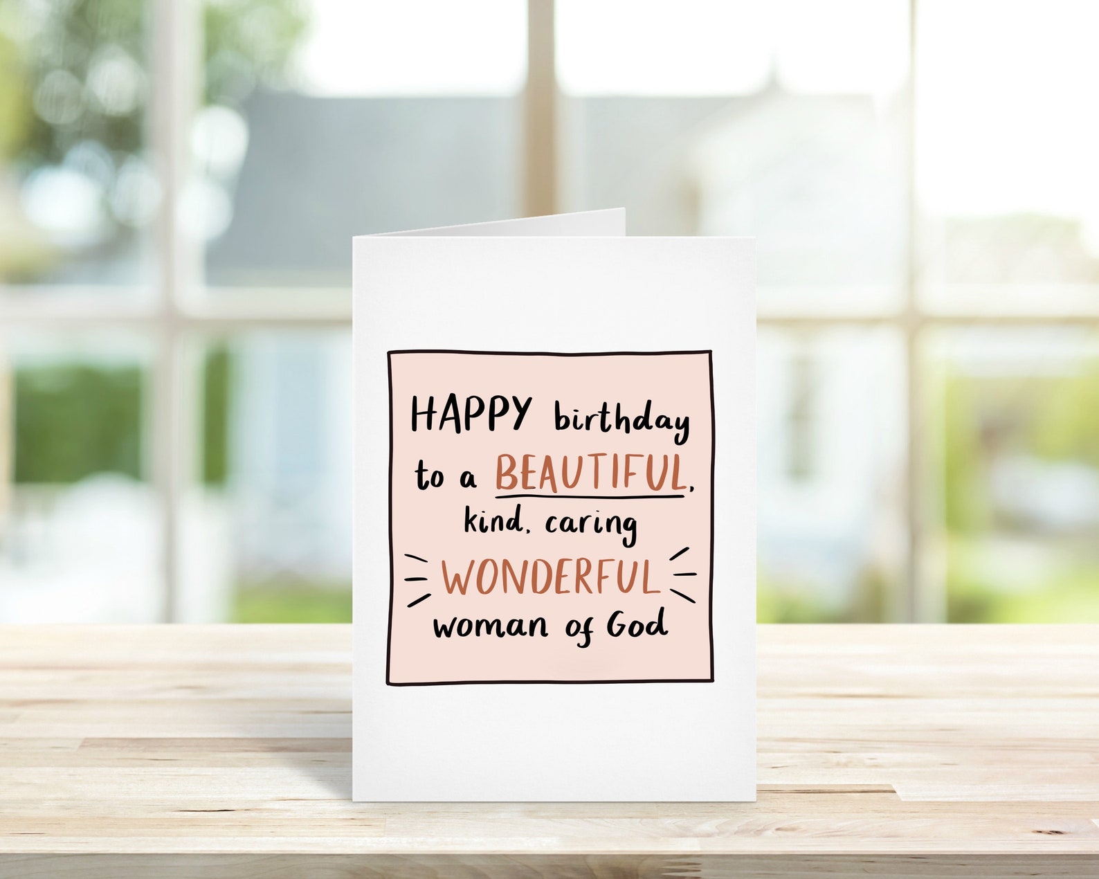 Christian Birthday Card for Her Woman of God Birthday Card Etsy UK