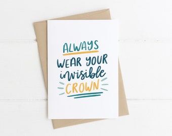 Printable Quotes Always Wear Your Invisible Crown - Etsy