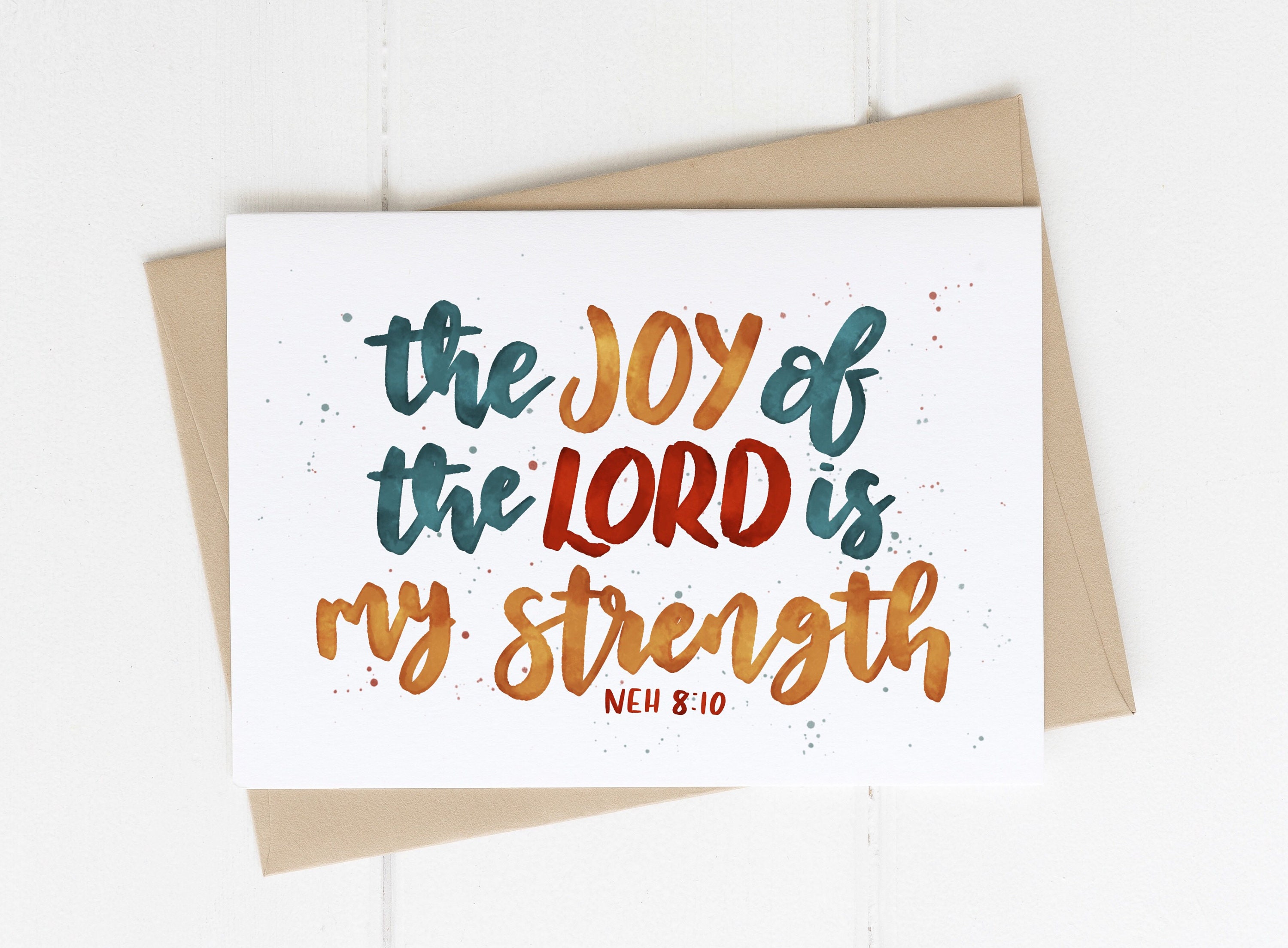 Bible verse card Christian encouragement card Encouraging Etsy