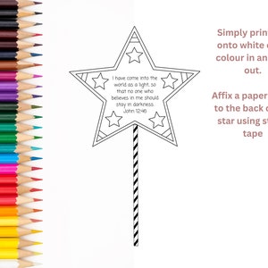 Printable Light of the World Bible Craft | Christmas Bible Craft ...