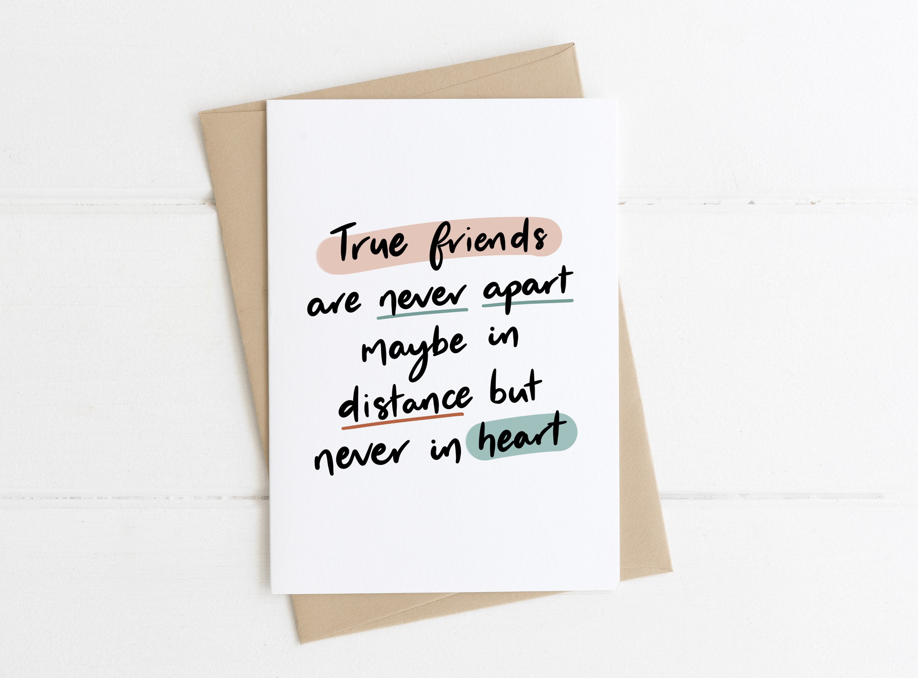 Friendship Card Best Friend Card Friendship Quote  Etsy