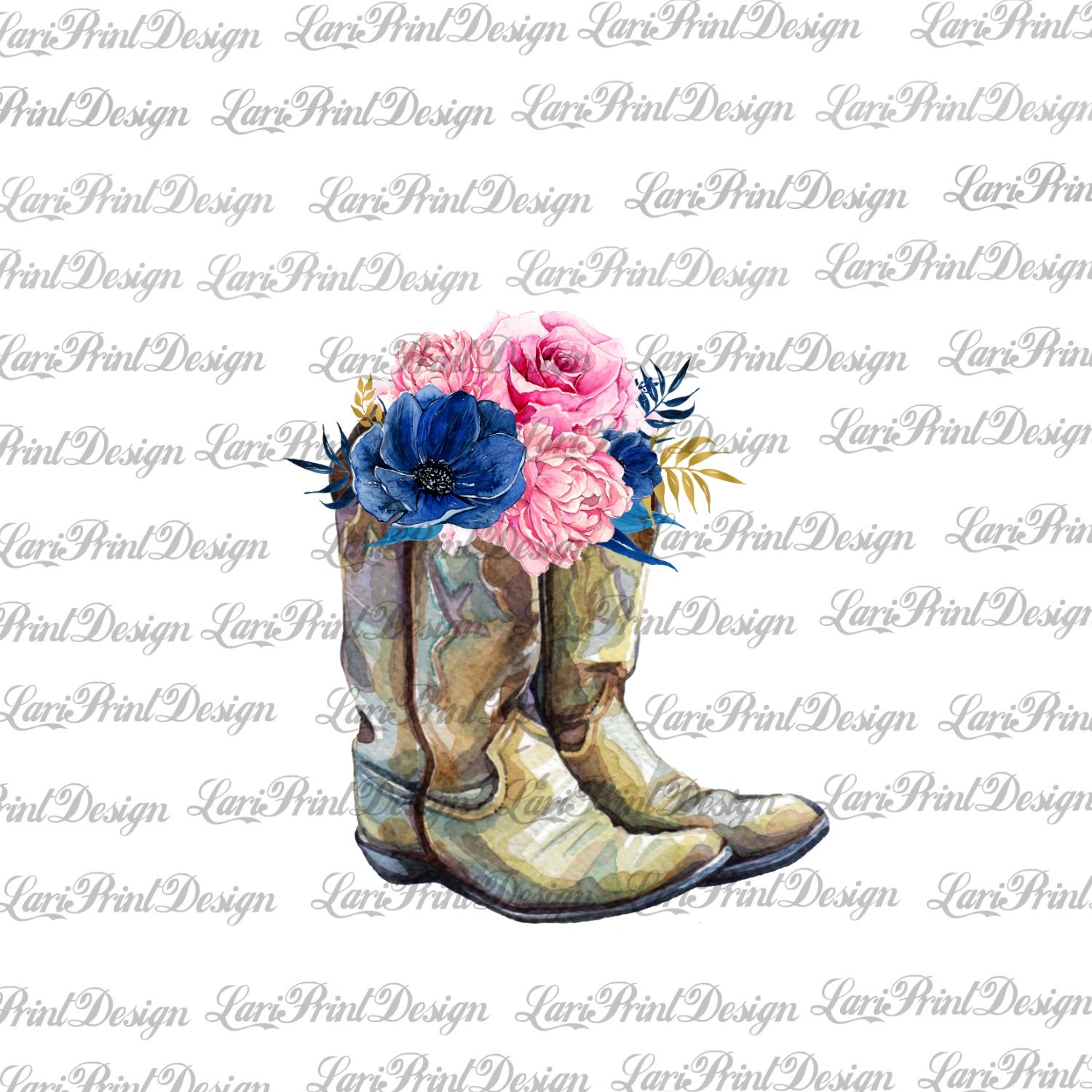 Botas vaqueras con flores PNG gráficos de sublimación de - Etsy España