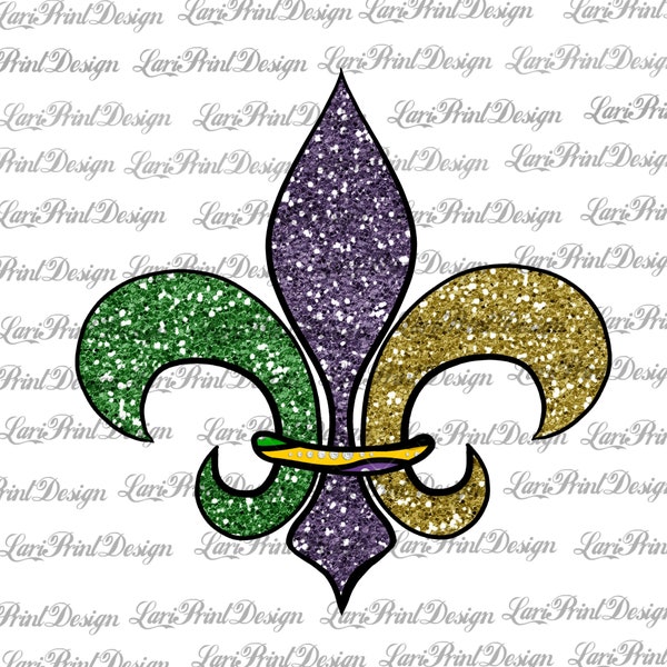 Fleur de Lis glitter sublimatie ontwerp, Instant Download, sublimatie graphics, PNG, hand draw, clipart, digitale download, afdrukbare illustraties