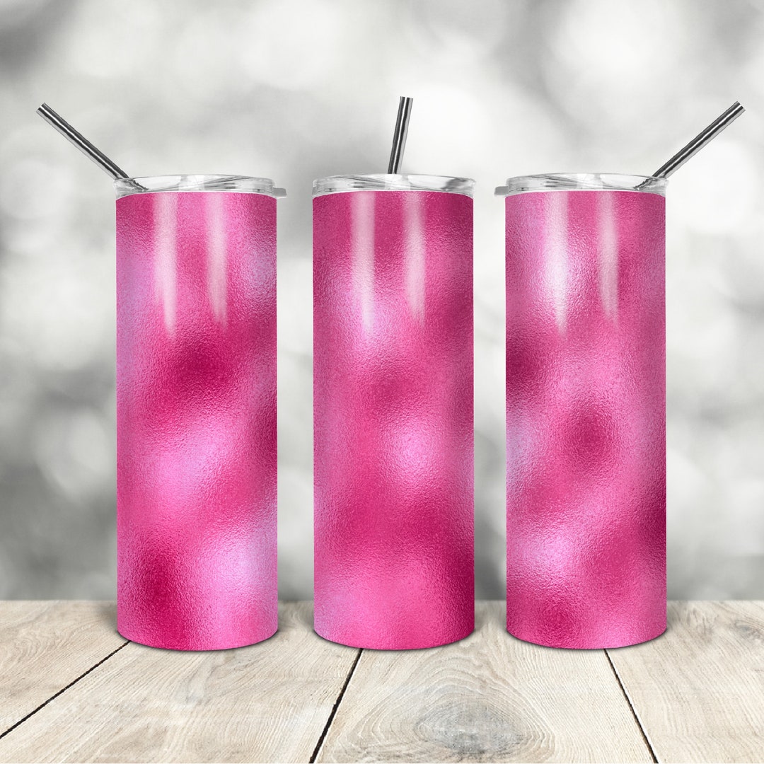 20 Oz Skinny Tumbler Pink Foil Wrap Tapered Straight Template Digital ...