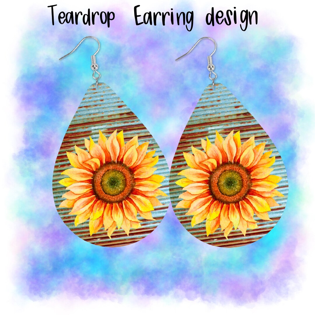 Teardrop sublimation earrings Clearance