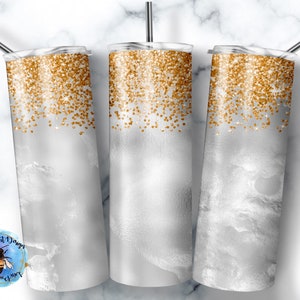 20 Oz skinny tumbler gold glitter wrap tapered straight template digital download sublimation graphics instant download sublimation png