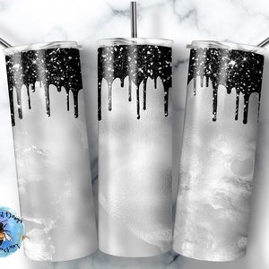20 Oz skinny tumbler black drip wrap tapered straight template digital download sublimation graphics instant download sublimation png