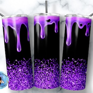 20 Oz skinny tumbler purple slime wrap tapered straight template digital download sublimation graphics instant download sublimation png