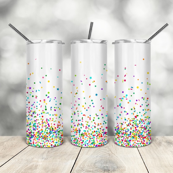Confetti Tumbler Etsy