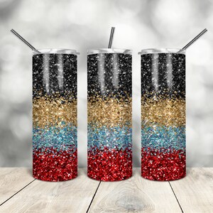 20 Oz skinny tumbler red black gold glitter tapered straight template digital download sublimation graphics instant download sublimation