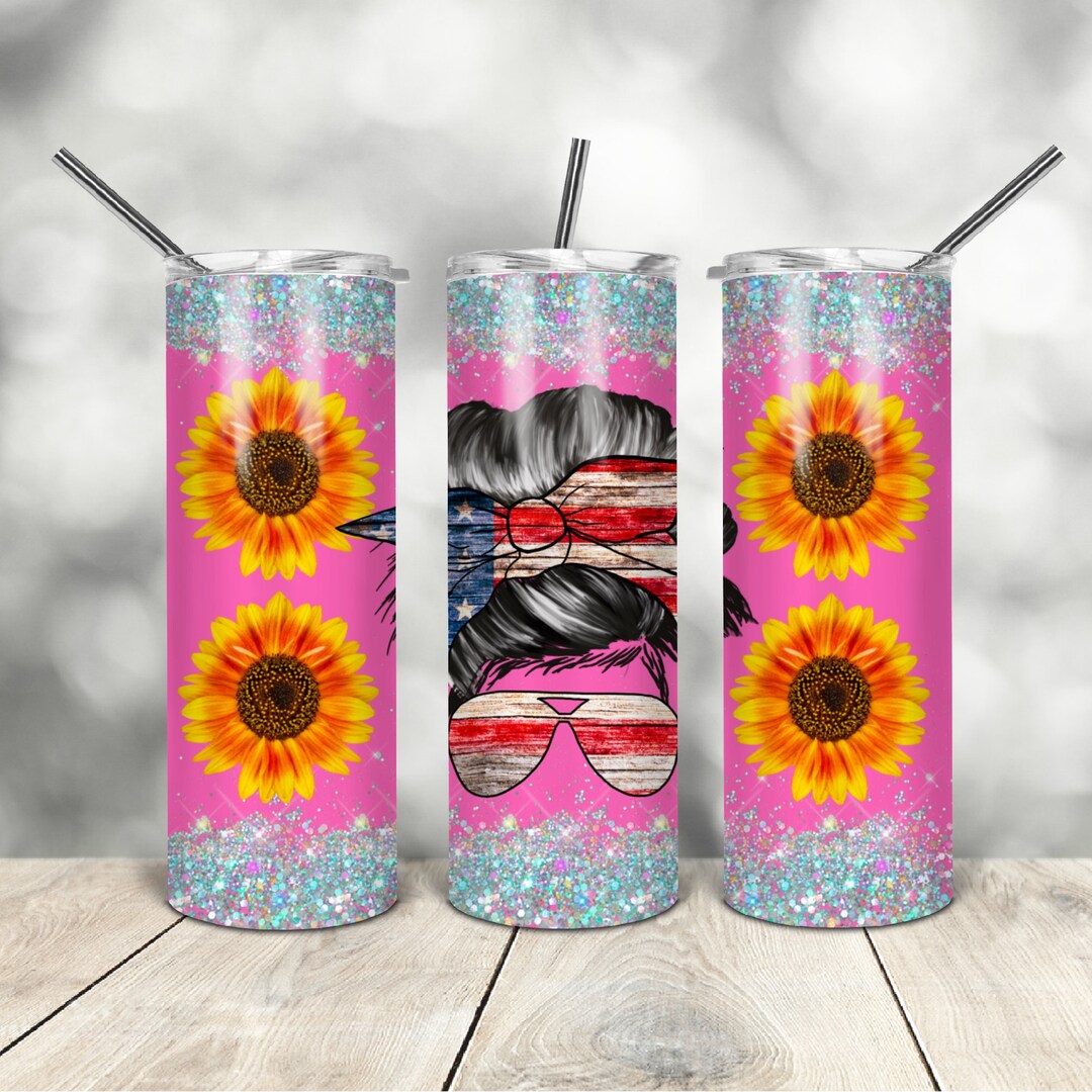 20 Oz Skinny Tumbler Pink Glitter Mom Wrap Tapered Straight Template ...