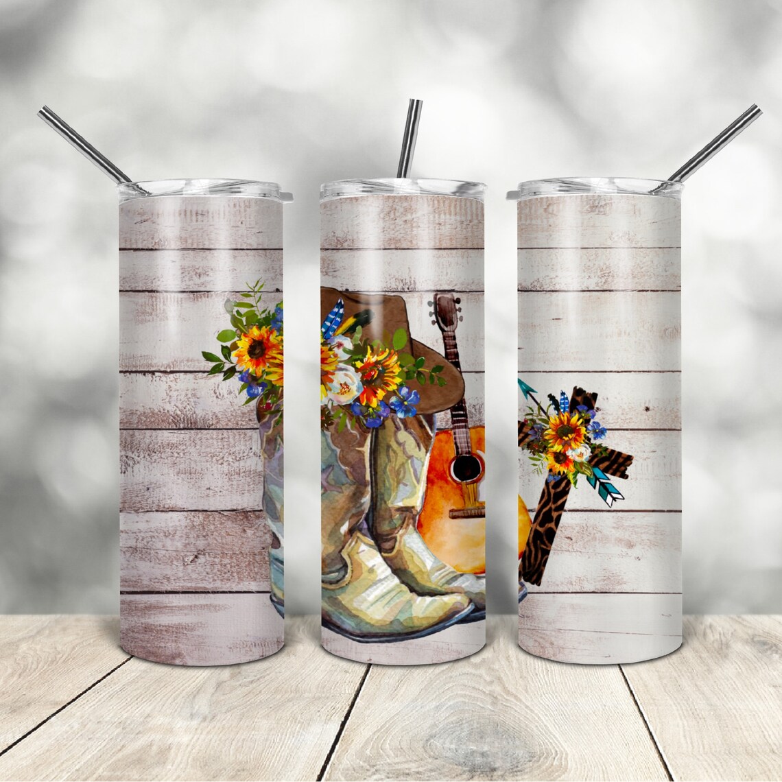 20 Oz Skinny Tumbler Cowgirl Boots Wrap Tapered Straight Template ...