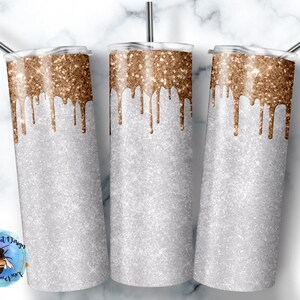 20 Oz skinny tumbler gold drip wrap tapered straight template digital download sublimation graphics instant download sublimation png