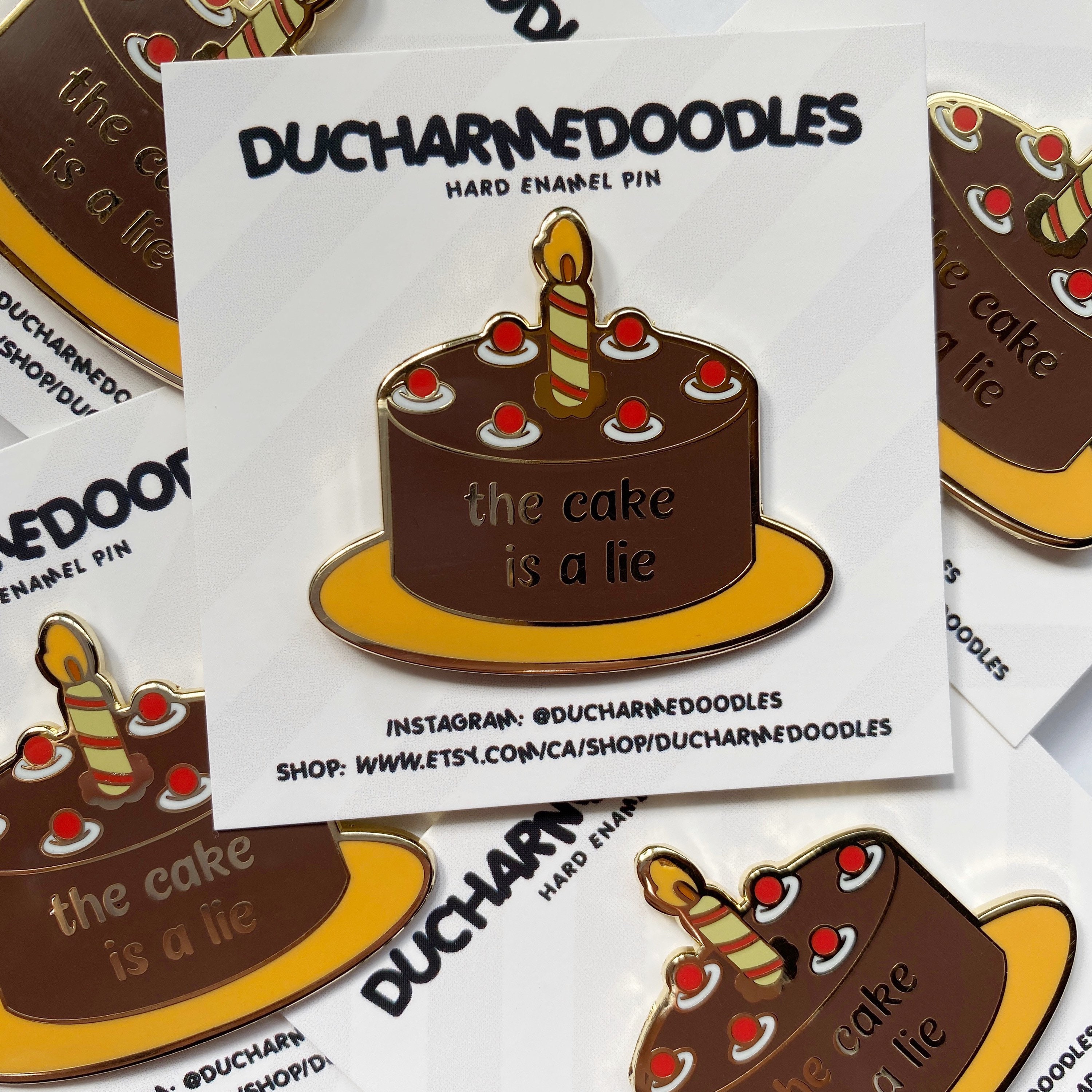 The cake is a Lie Etsy