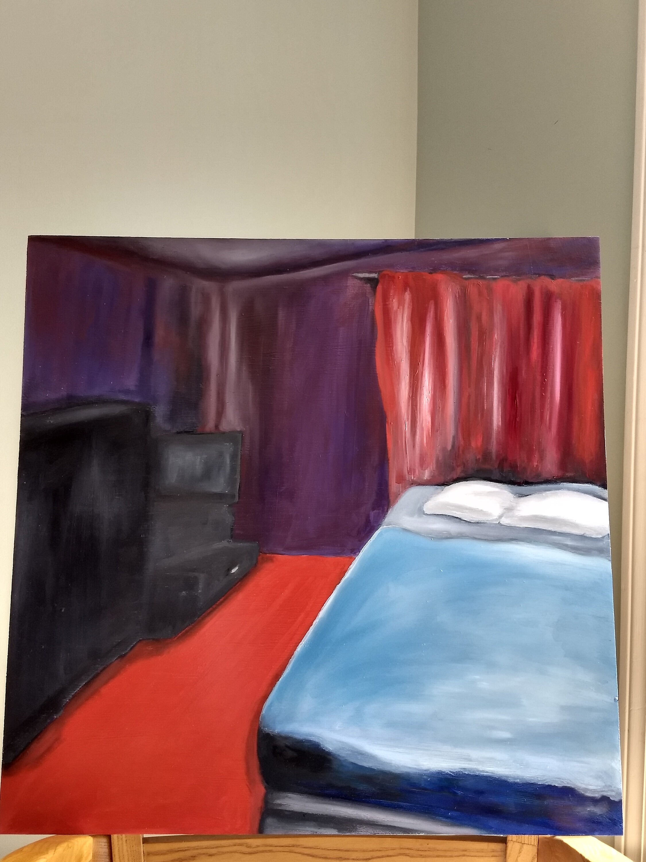 Oil Painting Fine Art Artwork Art Paintings Painting Of A Room Oil Paintings Oil Painting Home House Bedroom House Art Bedrooms