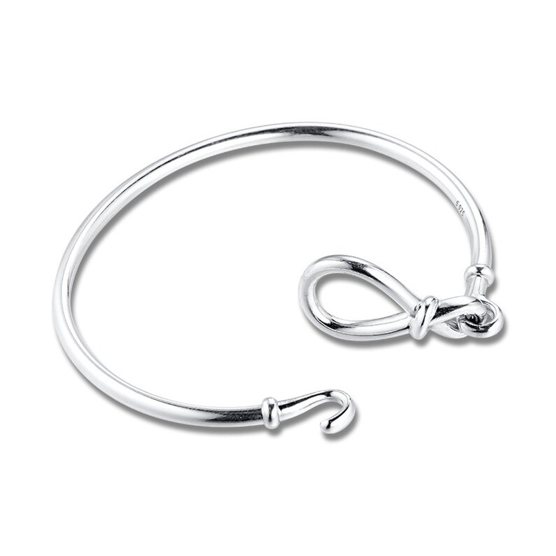 Infinity Knot Bangle 925 Sterling silver Pandora compatible Etsy