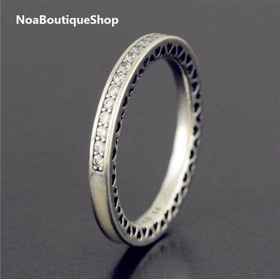 white enamel ring pandora