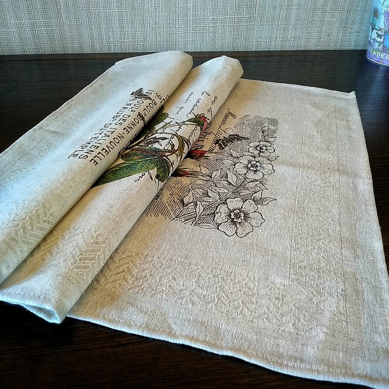 Linen Towels for the kitchen. Vintage Style. High quality of | Etsy