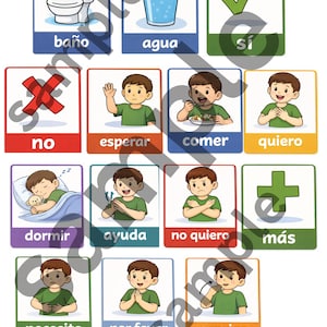 Tarjetas de Comunicación  de necesidades | Printable| Autism, ADHD, Special Education espanish