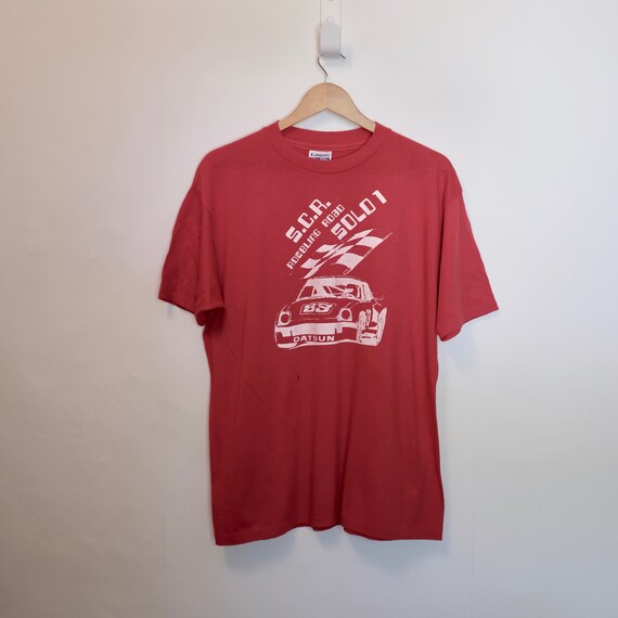 80s Vintage Datsun Nascar T Shirt