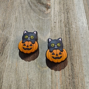 1 pc set, Silicone Focal Beads, Focal Beads, Beadable Pen Beads, Cat, Pumpkin, Halloween