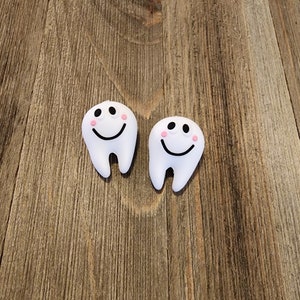 1 pc set, Silicone Focal Beads, Focal Beads, Beadable Pen Beads , 3D Tooth, Dental