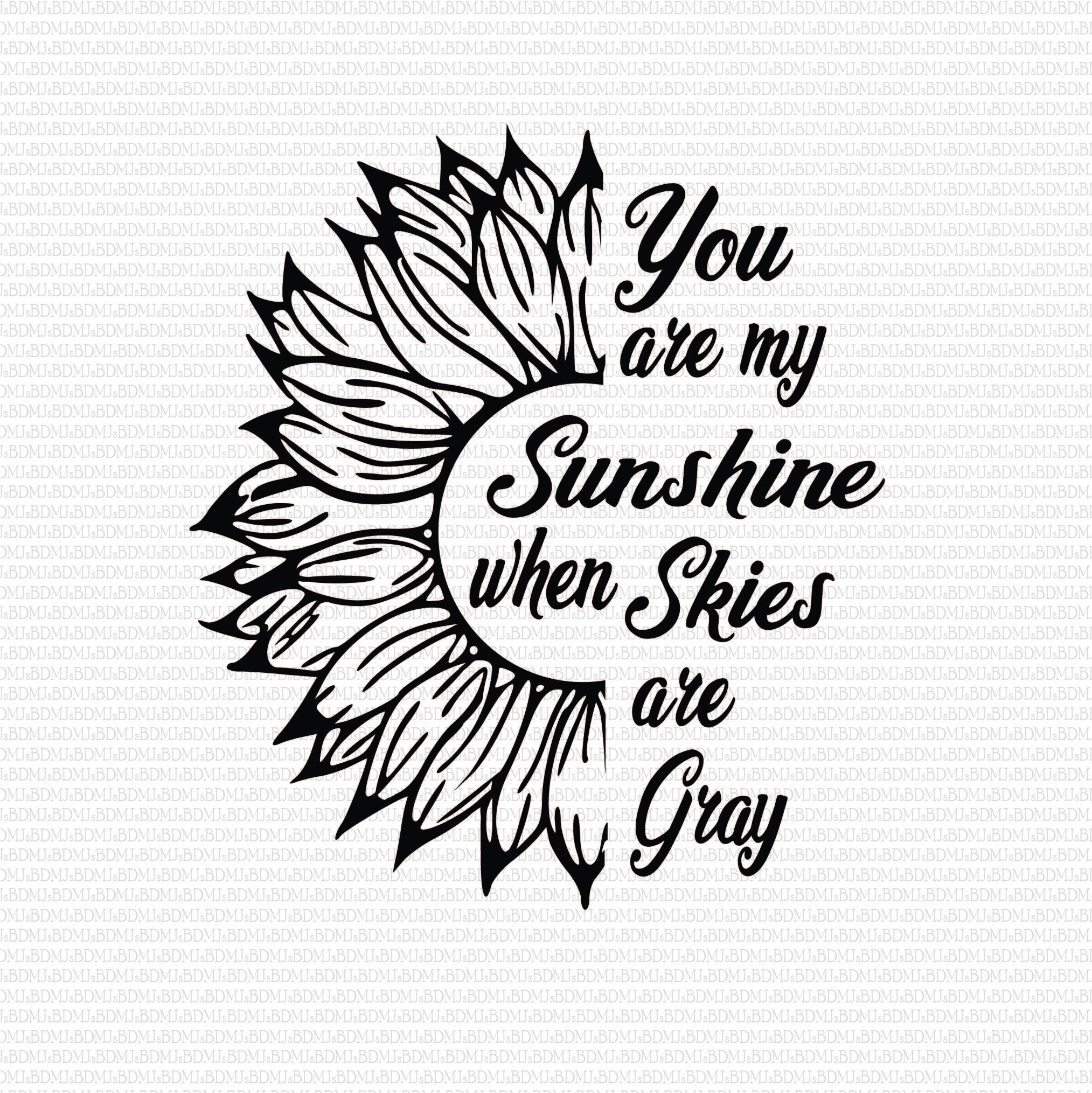 Craft Supplies & Tools eps You are my Sunshine SVG with pot leaves ...