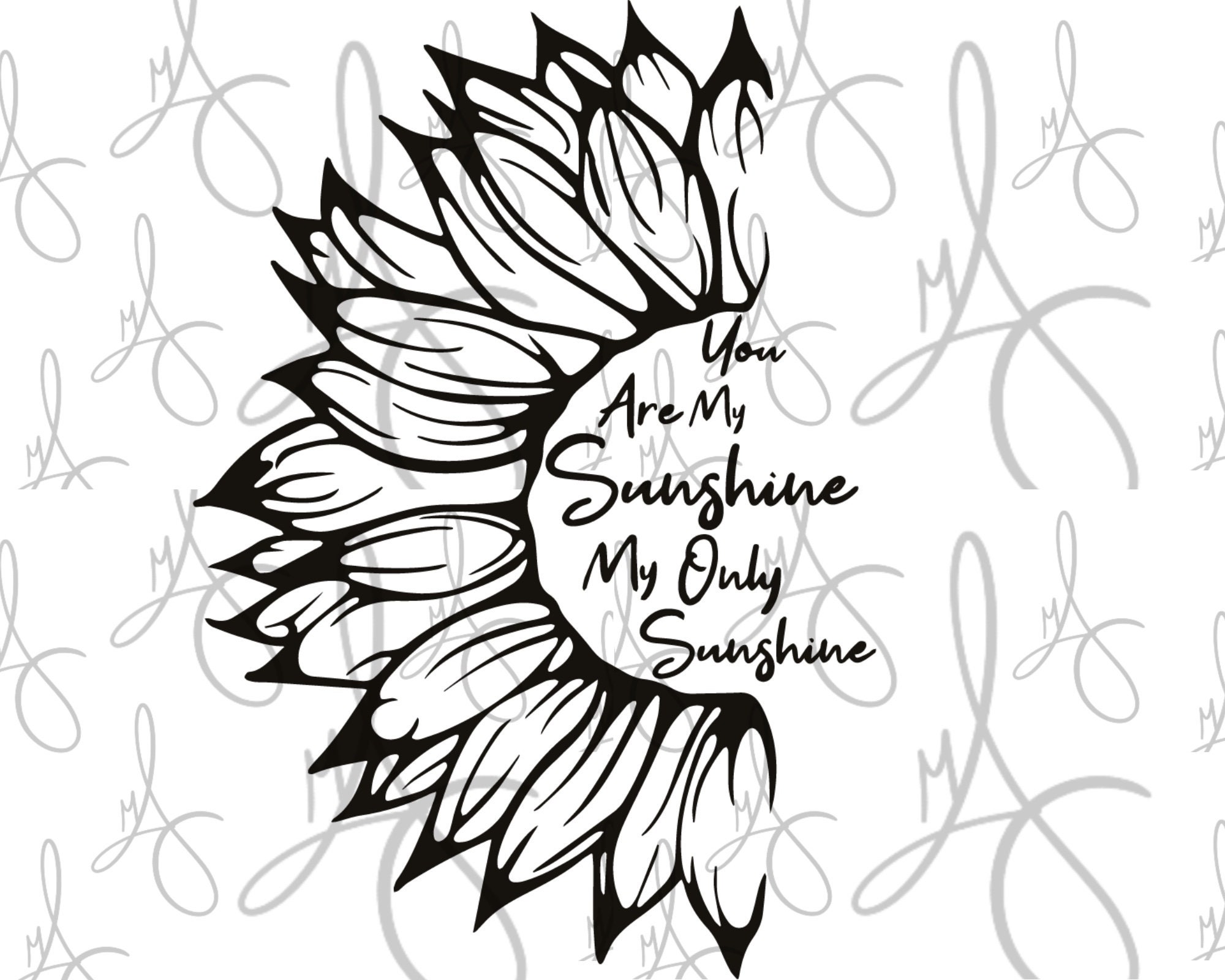 Temporary Tattoo  You Are My Sunshine Sunflower Womens Fashion Jewelry   Organisers Body Jewelry on Carousell