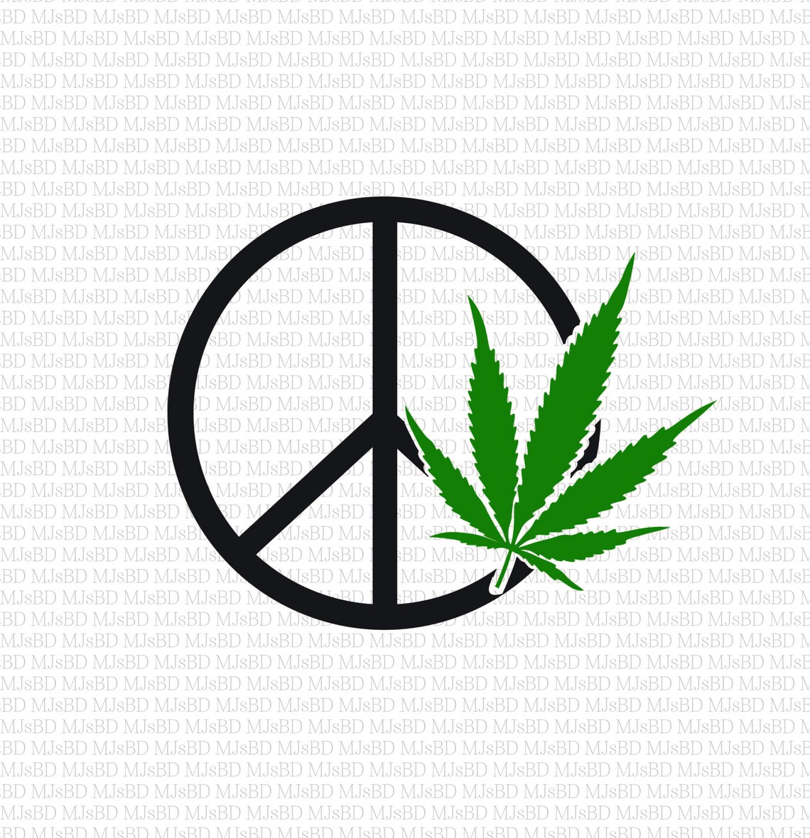 Marijuana Peace Sign SVG PNG JPG Marijuana Svg Weed Svg - Etsy