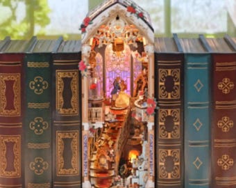 Beast & Beauty Book Nook- Fully Assembled