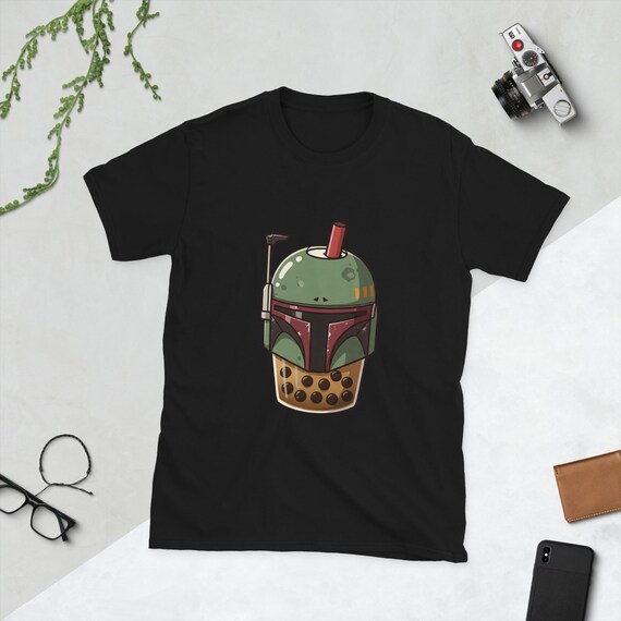 Boba Fett Bubble Tea Shirt, Star Wars Bounty Hunter Tee - Etsy