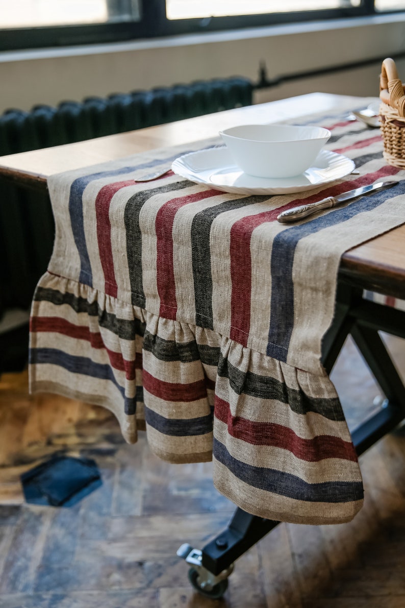 Linen Table Runner Table Runners Stonewashed Linen Table Runner Linen