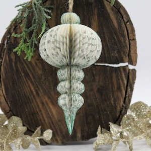 Christmas Ornament - Vintage Inspired Book Christmas Tree Decoration