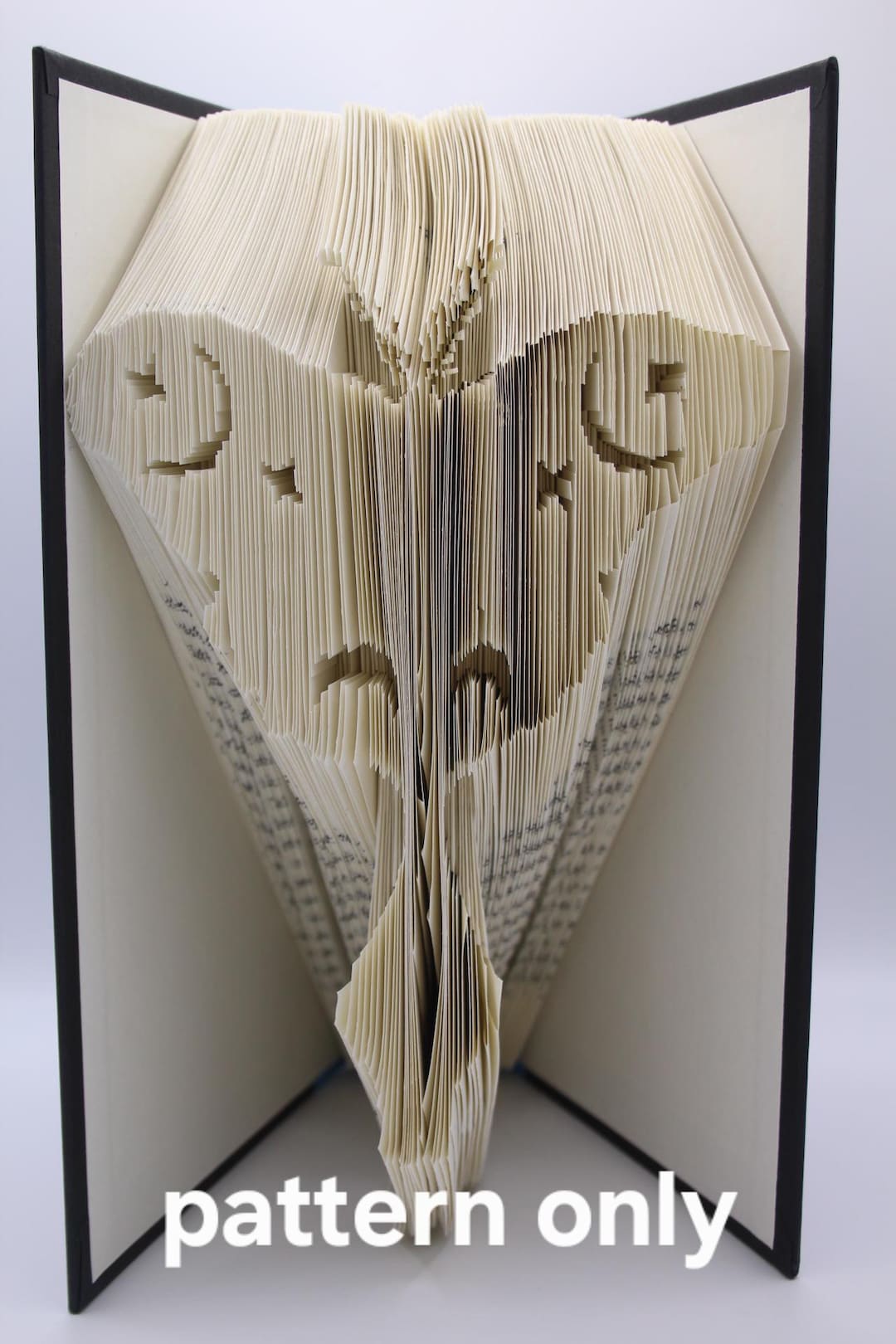 Moth Book Folding Pattern - Folded Book Pattern - DIY Book Folding ...