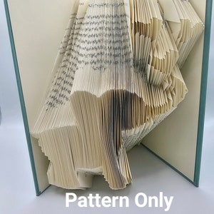 Baby elephant book folding pattern - folded book pattern - DIY craft - easy book folding pattern