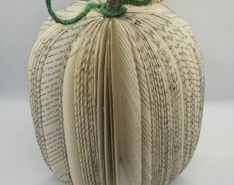 Black pumpkin folded book art