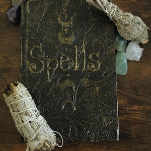 Halloween Spell Book - halloween decor - witchy decor