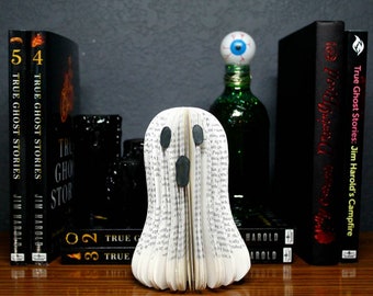 Sheet ghost book art - Halloween and gothic decor