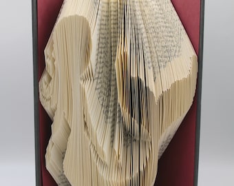 Mermaid Book Folding Pattern: DIY Book Art (Digital Download)