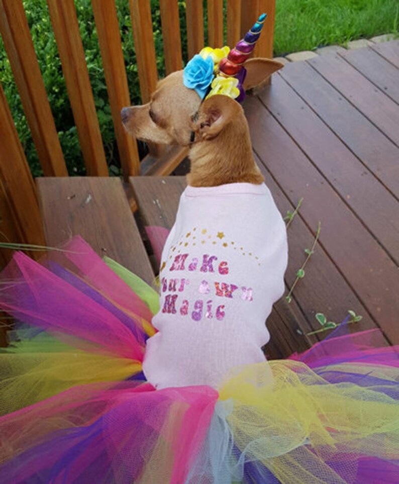 Unicorn Dog Halloween Costume for small to large dogs Dog Etsy
