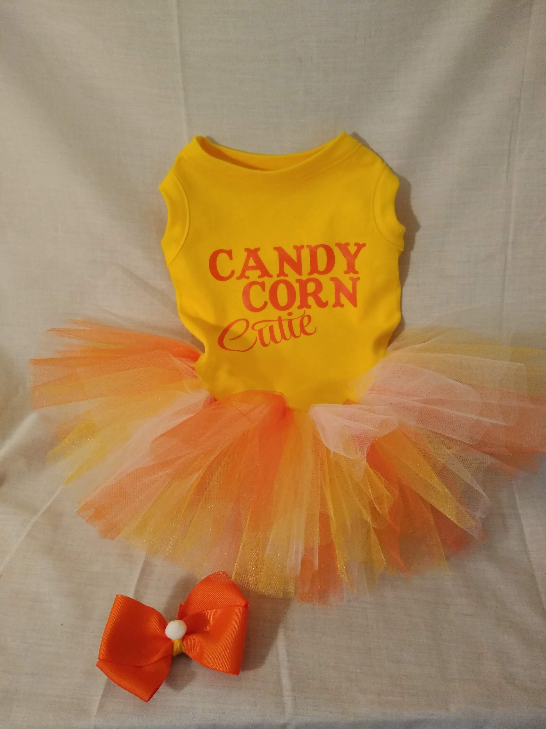 Candy Corn Cutie Halloween Costume for small to large dogs Etsy
