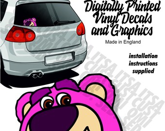 Original Toy Story Lotso peekin peeping car sticker